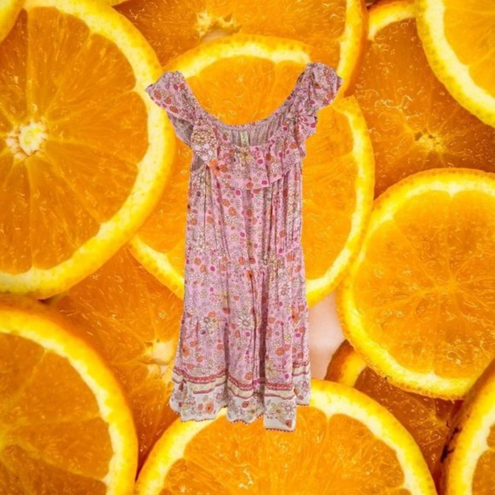 BEBOP Sleeveless Pink with Flowers Dress Size M‎